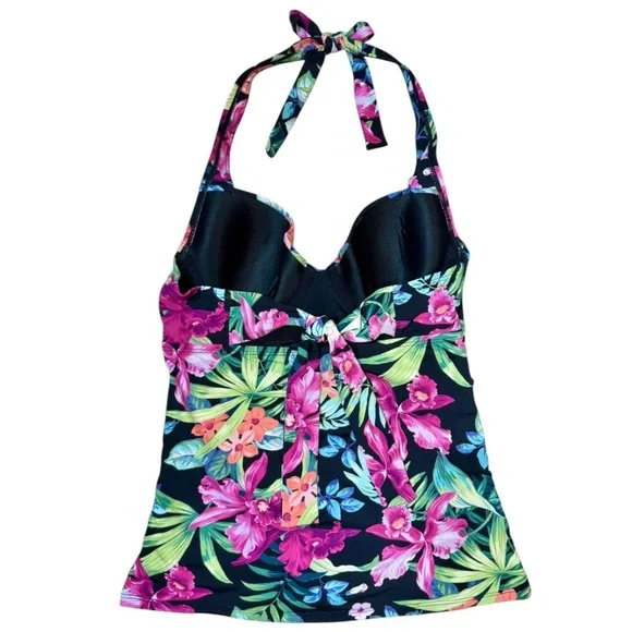 Tommy Bahama Coastal Gardens Underwire Halter Tankini Top
